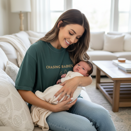 Chasing Babies & Jesus Christian Graphic Tee