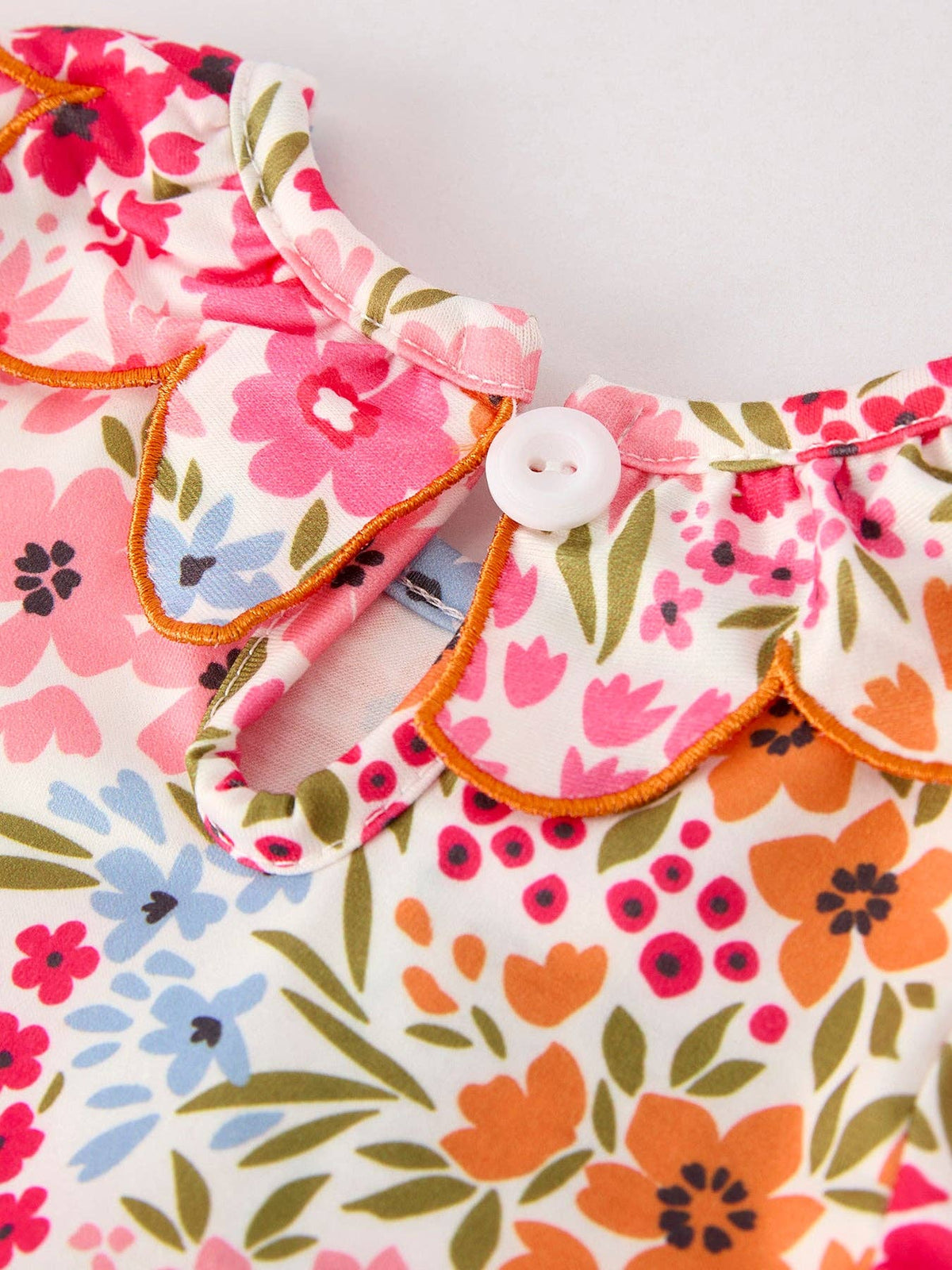 Harvest Blossom Smocked Romper
