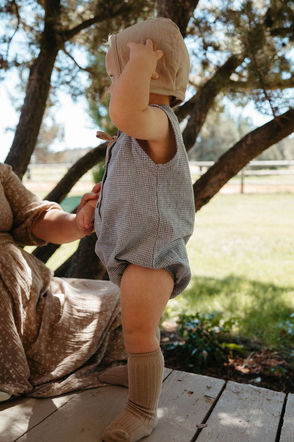 Marco Gingham Romper