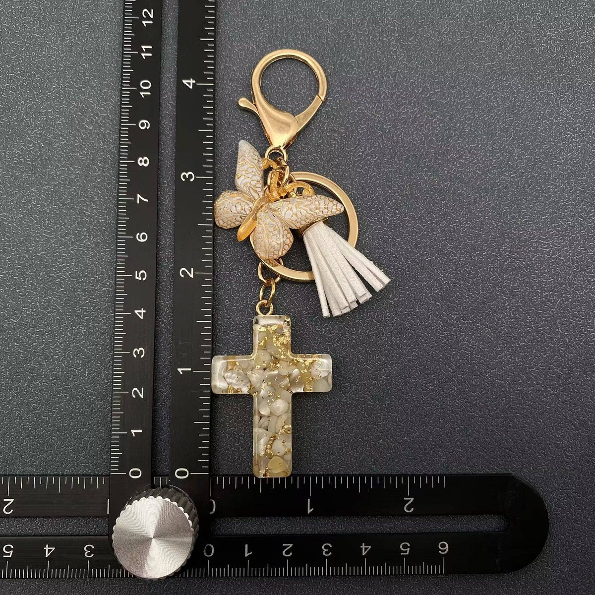 Graceful Butterfly Cross Tassel