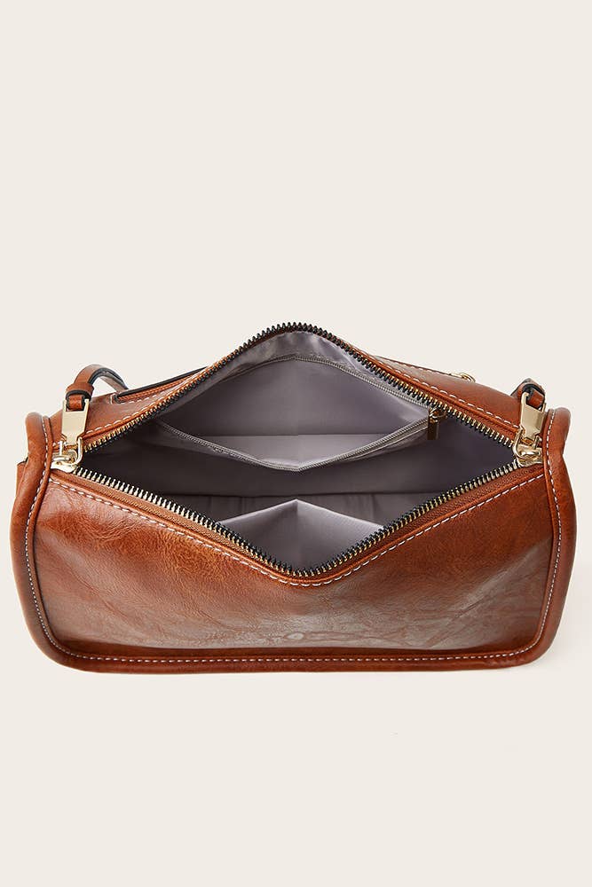 Vintage Floral Strap Crossbody Bag