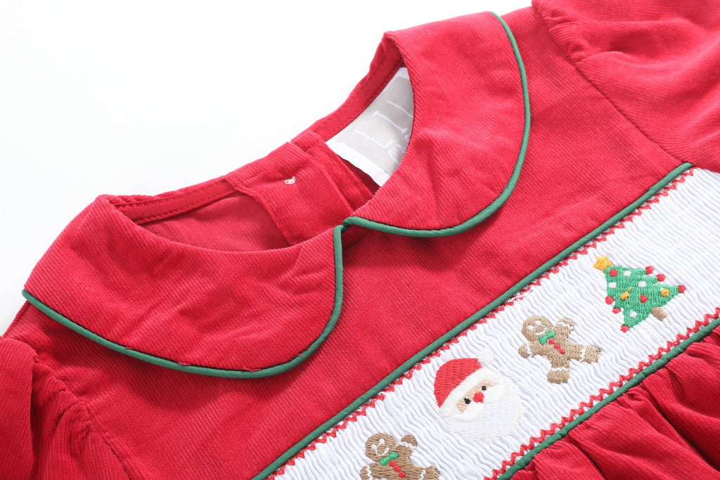 Gingerbread Joy Smocked Set