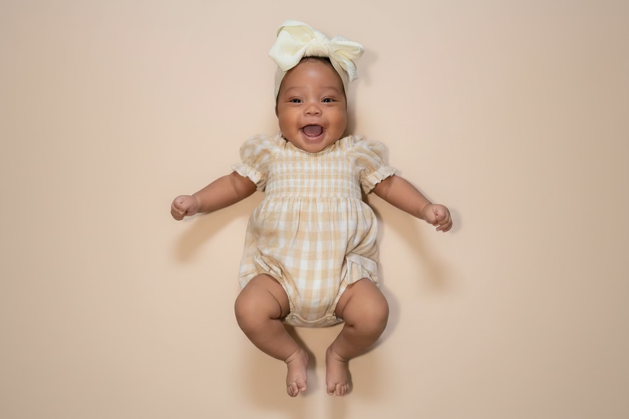Mommy Me Plaid Romper