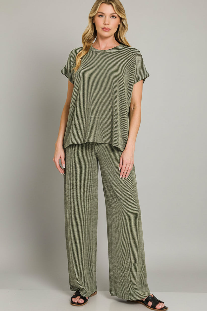 Raised Rib Relaxed Set