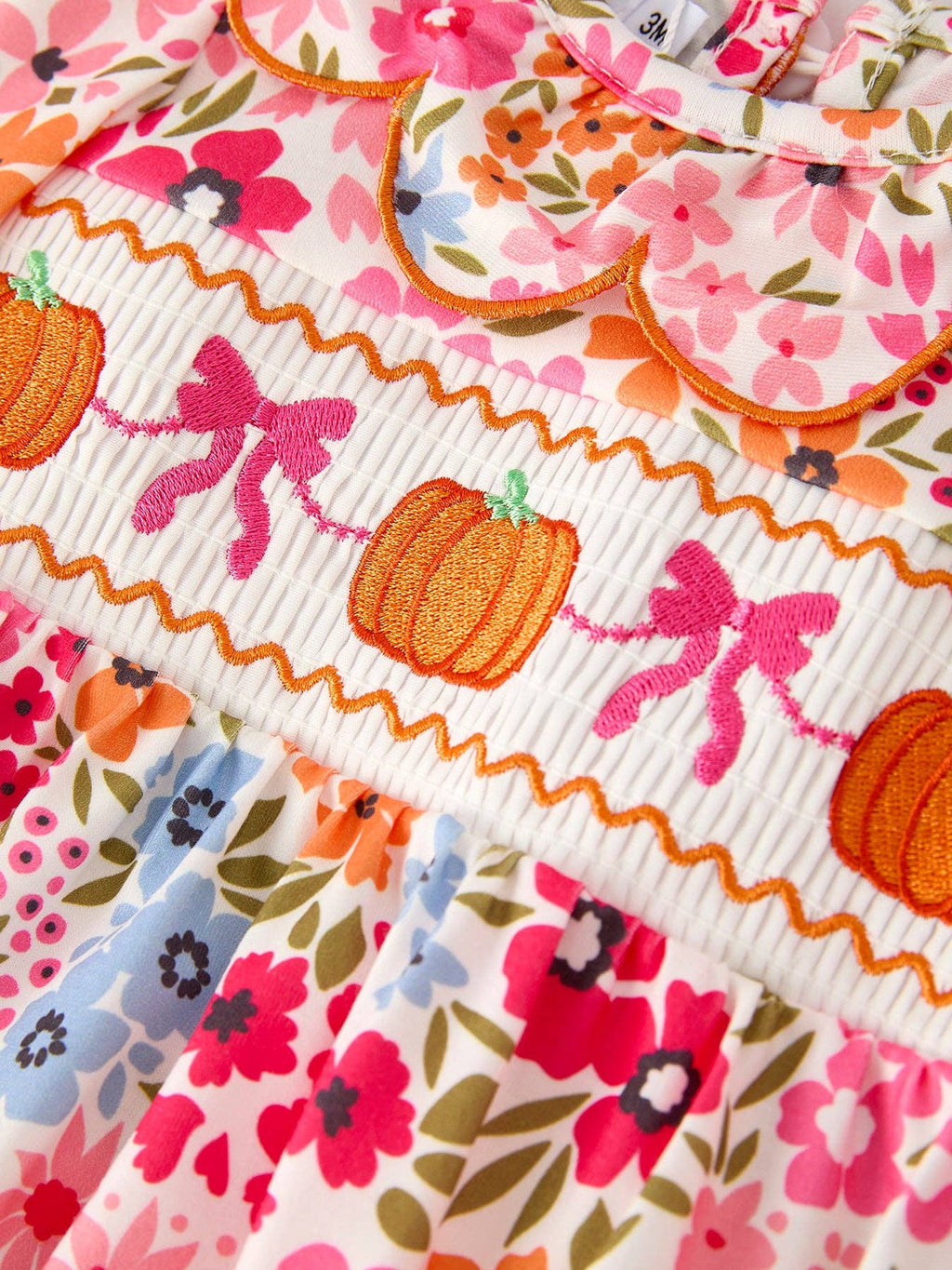 Harvest Blossom Smocked Romper