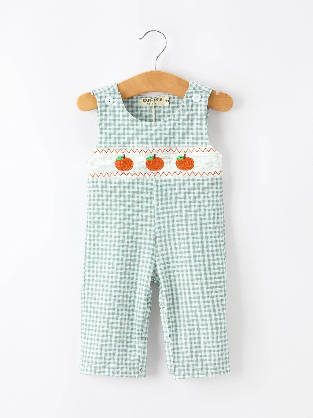 Gingham Pumpkin Patch Romper